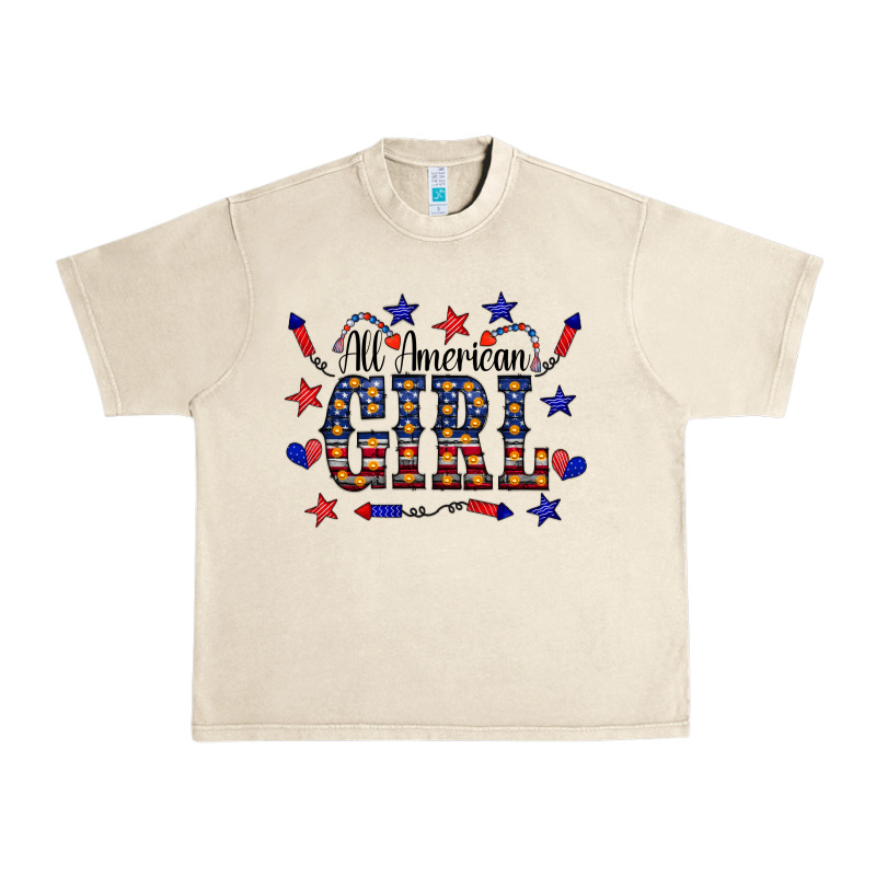 All American Girl Urban Heavy Tee by CowCowDesign | Teevron