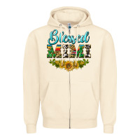 Sandshell blessed mimi Zipper Hoodie - BarkalooDesign
