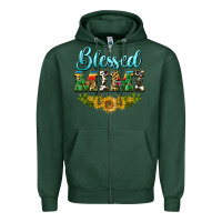 Sports Green blessed mimi Zipper Hoodie - BarkalooDesign