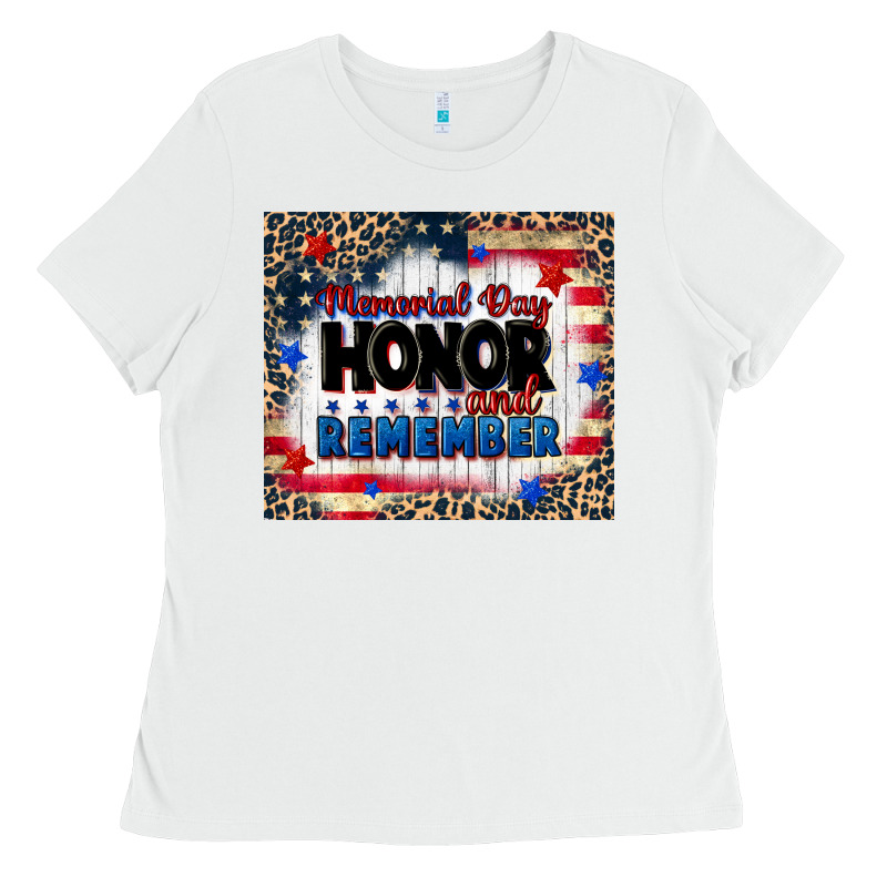 Memorial Day Honor And Remember Ladies Tee by CowGirlArtShop | Teevron