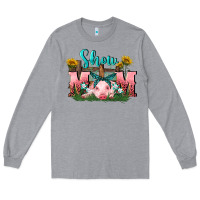 Heather Grey Show mom pig Mother's Day Long Sleeve Tee - FaDigitalArtStudio
