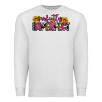 Oatmeal Heather perfectly imperfect Premium Sweatshirt - AdoDesignShop
