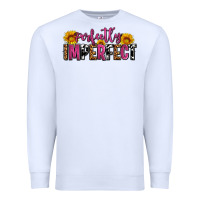 White perfectly imperfect Premium Sweatshirt - AdoDesignShop