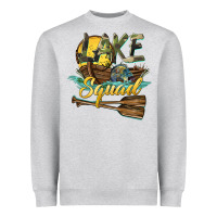 Heather Grey lake squad Heavyweight Sweatshirt - BarkalooDesign