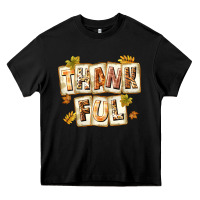 Black Thankful with Plate Heavy Core Tee - texasbilliewilder
