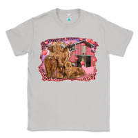 Moon Dust Valentine's day mama cow and baby cows Classic Tee - RanaPortraitStore