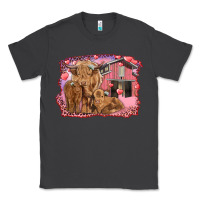 Smoke Valentine's day mama cow and baby cows Classic Tee - RanaPortraitStore
