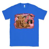 True Royal Valentine's day mama cow and baby cows Classic Tee - RanaPortraitStore