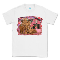 White Valentine's day mama cow and baby cows Classic Tee - RanaPortraitStore