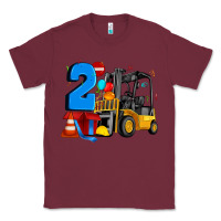 Burgundy forklift birthday two Classic Tee - Artiststas