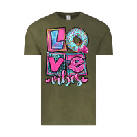 Vintage Olive love vibes Vintage Tee - OliviaCreatesArt