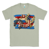 Matcha 4th of july horseshoe Classic Tee - CowGirlArtShop