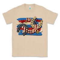 Mushroom 4th of july horseshoe Classic Tee - CowGirlArtShop
