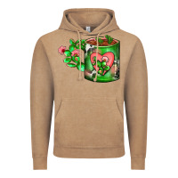 Vintage Coffee Cactus Coffee cup Vintage Hoodie - FaDigitalArtStudio
