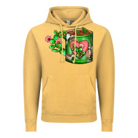 Vintage Mustard Cactus Coffee cup Vintage Hoodie - FaDigitalArtStudio