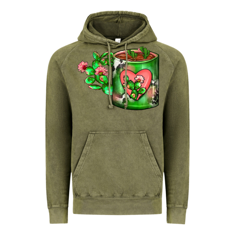 Cactus Coffee Cup Vintage Hoodie by FaDigitalArtStudio | Teevron