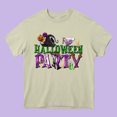 Halloween Party Heavy Core Tee Designed By Texasbilliewilder