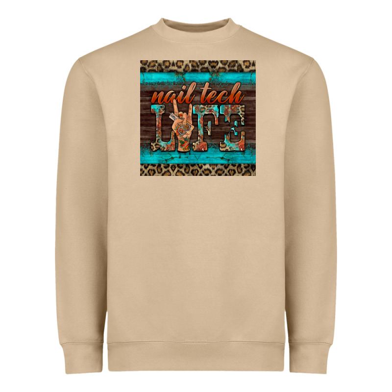 Nail Tech Life Mug Coaster Heavyweight Sweatshirt by BarkalooDesign | Teevron