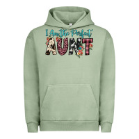 Pigment Oil Green i am perfect aunt Urban Hoodie - JahusDesignShop