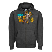 Charcoal Heather don't be an ass donkey Zipper Hoodie - BarkalooDesign