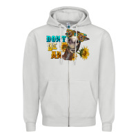 Dove Grey don't be an ass donkey Zipper Hoodie - BarkalooDesign