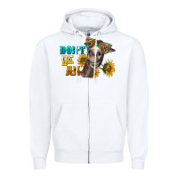 White don't be an ass donkey Zipper Hoodie - BarkalooDesign