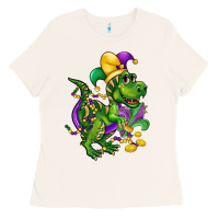 Bone mardi gras trex Ladies Tee - CowGirlArtShop