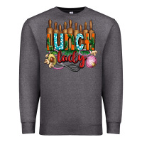 Charcoal Heather lunch lady with onions Premium Sweatshirt - AdoDesignShop