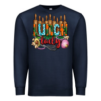 Navy lunch lady with onions Premium Sweatshirt - AdoDesignShop