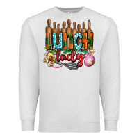 Oatmeal Heather lunch lady with onions Premium Sweatshirt - AdoDesignShop