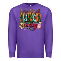Purple lunch lady with onions Premium Sweatshirt - AdoDesignShop