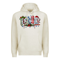 Oatmeal Heather Teacher Christmas Premium Hoodie - CowhideDigitalArt