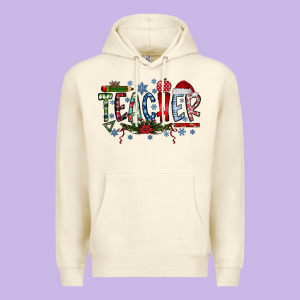Teacher Christmas Premium Hoodie Designed By Cowhidedigitalart