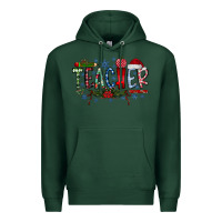 Sports Green Teacher Christmas Premium Hoodie - CowhideDigitalArt