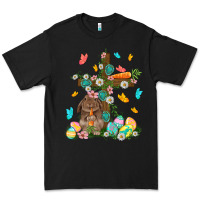 Black Western Rabbit with Cross Easter Day Premium Tee - HowdyJamesFarm