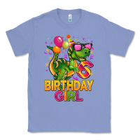 Colony Blue 6th birthday girl t rex pink Classic Tee - CowGirlArtShop