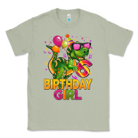 Matcha 6th birthday girl t rex pink Classic Tee - CowGirlArtShop