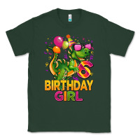 Sports Green 6th birthday girl t rex pink Classic Tee - CowGirlArtShop