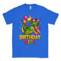 True Royal 6th birthday girl t rex pink Classic Tee - CowGirlArtShop