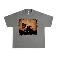 Tornado America Western Cowboy and Cowgirl Leopard Frame Urban Heavy Tee - CowCowDesign