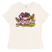 Mardi Gras Pig Ladies Tee | Teevron