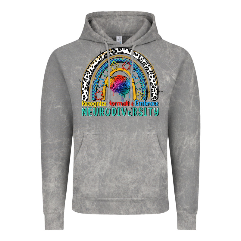 Recognize Normalize Embrace Neurodiversity Autism Vintage Hoodie by FaDigitalArtStudio | Teevron