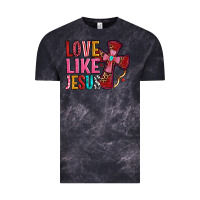 Cloud Black love like jesus Vintage Tee - OliviaCreatesArt