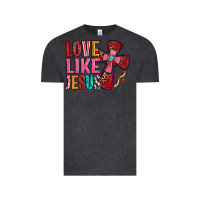 Vintage Black love like jesus Vintage Tee - OliviaCreatesArt
