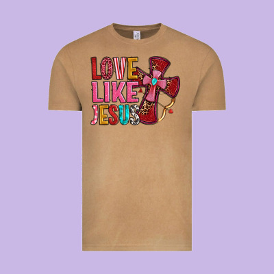 Love Like Jesus Vintage Tee Designed By Oliviacreatesart