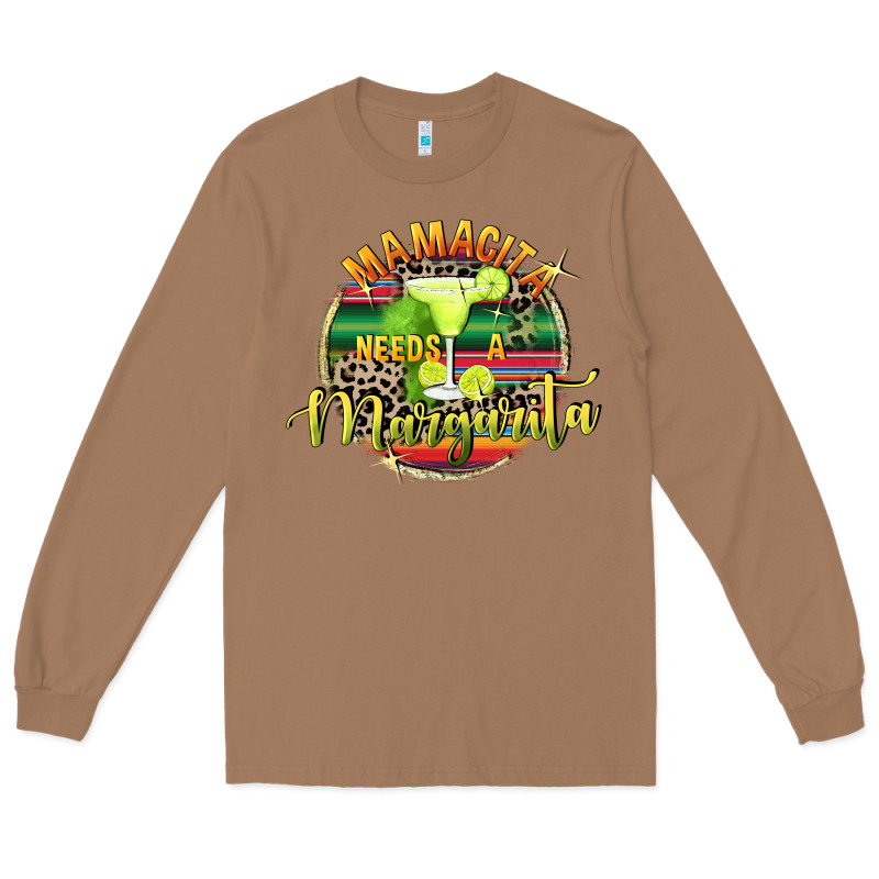 Mamacita Needs A Margarita Mother's Day Long Sleeve Tee by FaDigitalArtStudio | Teevron