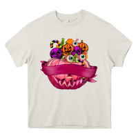 Personalized Girl Halloween Candy Heavy Core Tee | Teevron