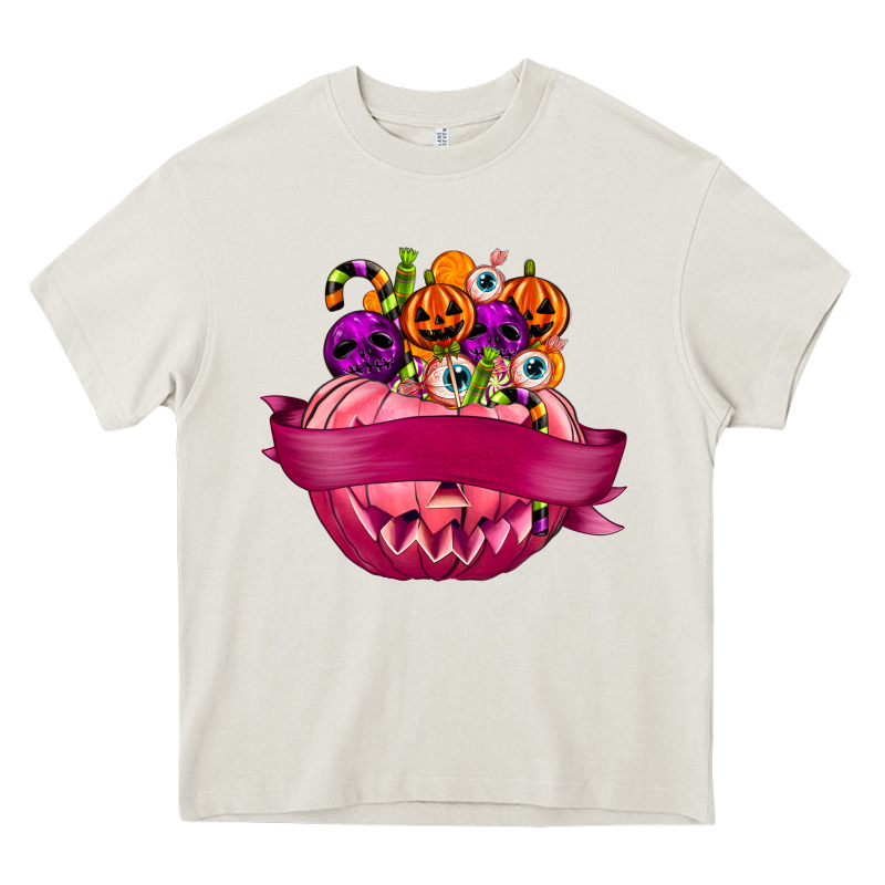 Personalized Girl Halloween Candy Heavy Core Tee by texasbilliewilder | Teevron