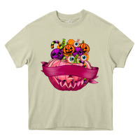 Mossy Personalized Girl Halloween Candy Heavy Core Tee - texasbilliewilder
