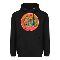 Black puerto rico coasters Heavyweight Hoodie - AdoDesignShop